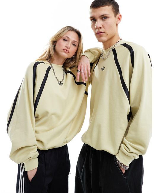 Adidas Originals Natural Unisex Basketball Trefoil Sweatshirt