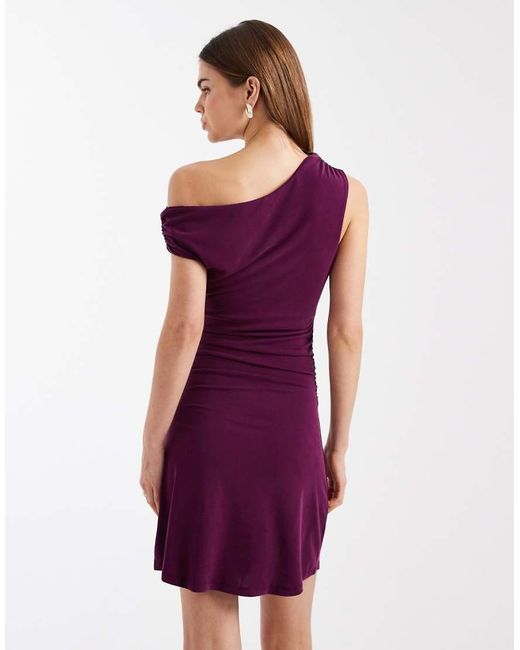 Cotton On Purple Sandy Asymmetric Mini Dress