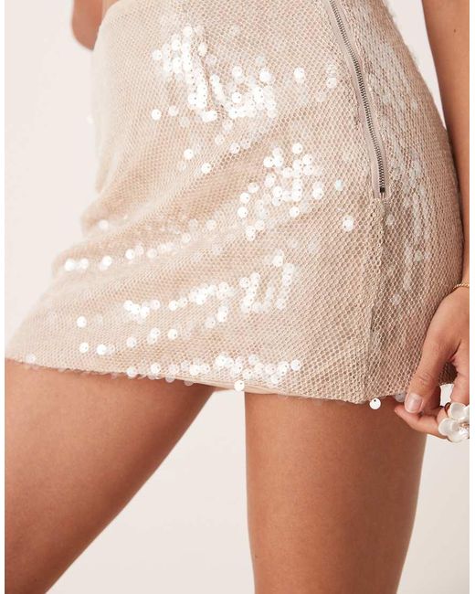 Amy Lynn Natural Mini Skirt Co-Ord