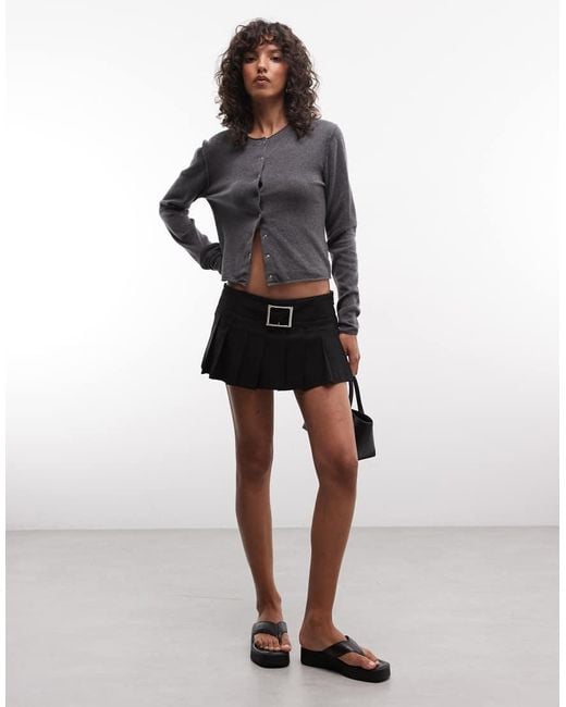 Weekday Gray Wool Blend Fitted Cardigan