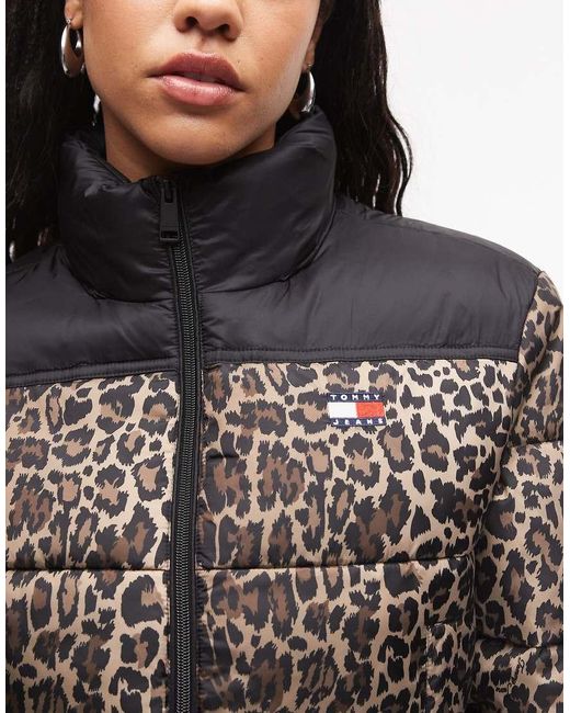 Tommy Hilfiger Black Cropped Puffer Jacket