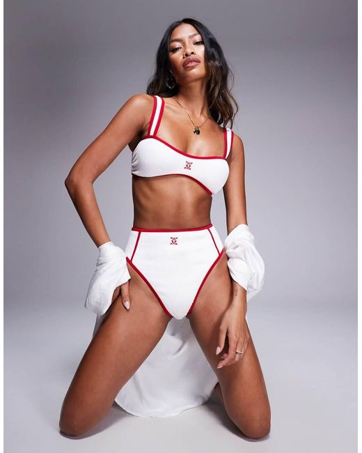 Slip Testurizzato A Vita Alta di River Island in Gray