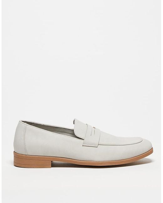 ASOS White Penny Loafer for men