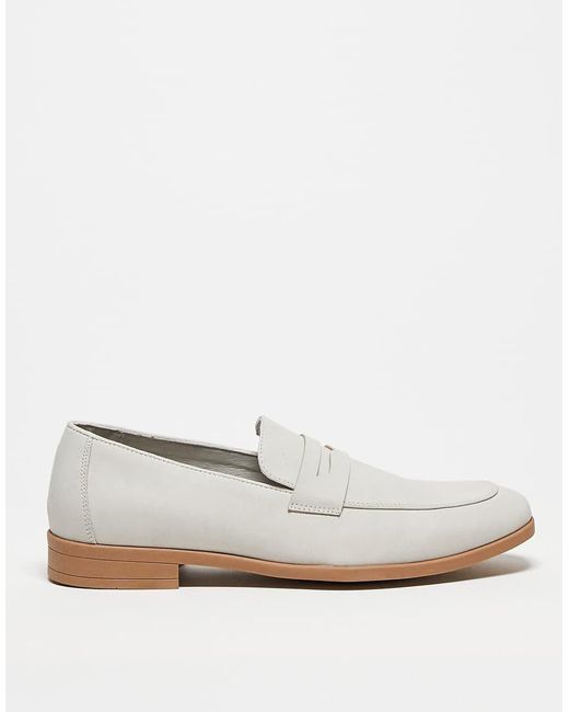ASOS White Penny Loafer for men