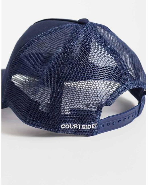 Courtside Blue Logo Cap