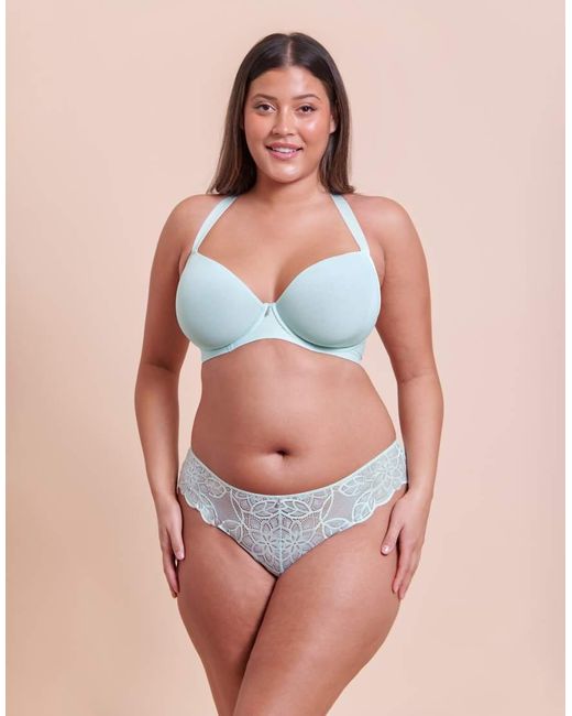 Curvy Kate Blue Smoothie Spacer Moulded T-Shirt Plunge Bra Fuller Bust