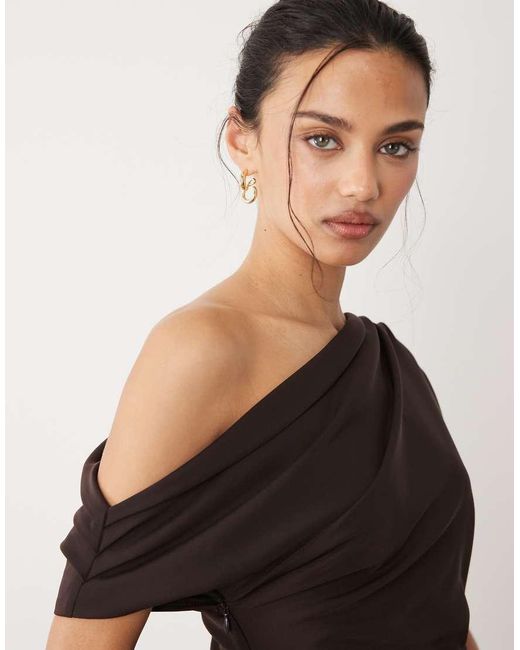 Mango Natural Asymmetric Sleeveless Mini Dress