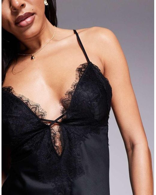 Ann Summers Black Amara Chemise