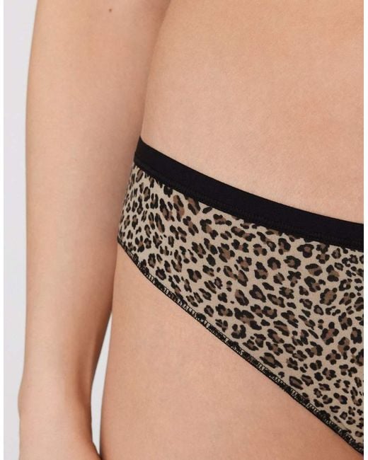 Tezenis Black Printed Cotton Briefs