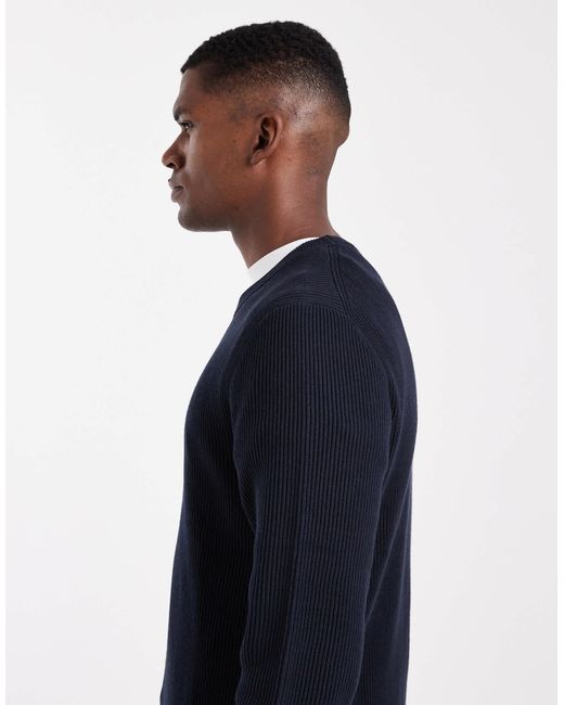 Pull côtelé Jack & Jones pour homme en coloris Blue