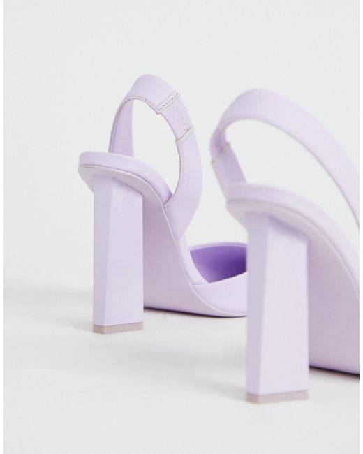 asos purple heels