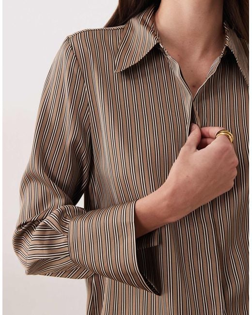 Mango Brown Classic Shirt
