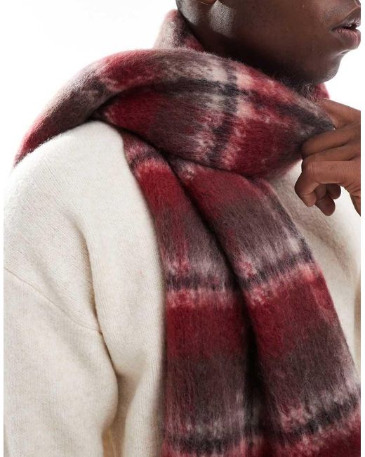 Jack & Jones Red Chunky Scarf for men