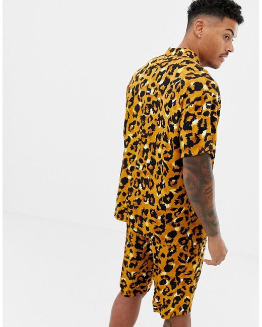 men's leopard print pajamas