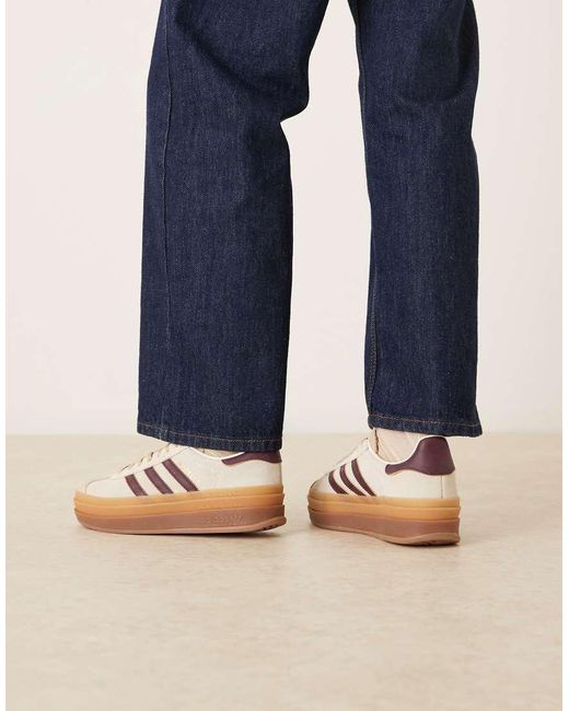 Adidas Originals Brown Gazelle Bold Trainers