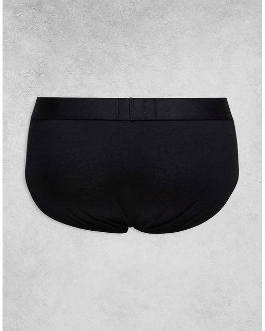 Boss White Boss Bodywear 3-pack Front Icon Logo Hipster Briefs for men