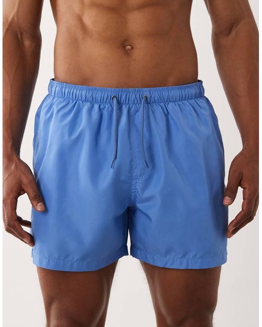 Brave Soul Blue Swim Shorts for men