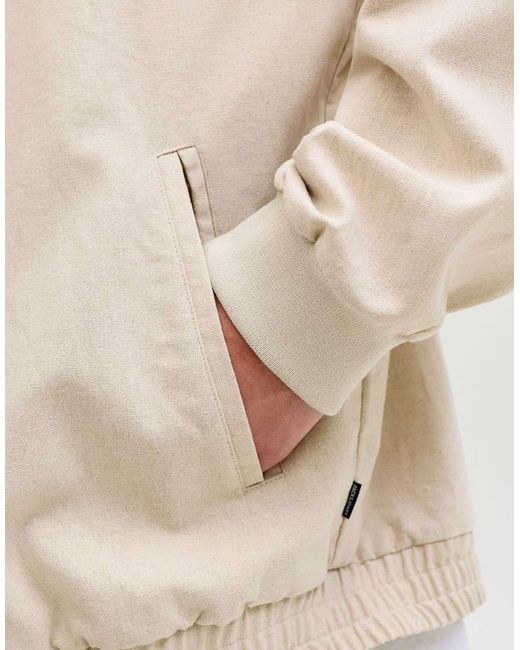 Jack & Jones White Bomber Jacket for men