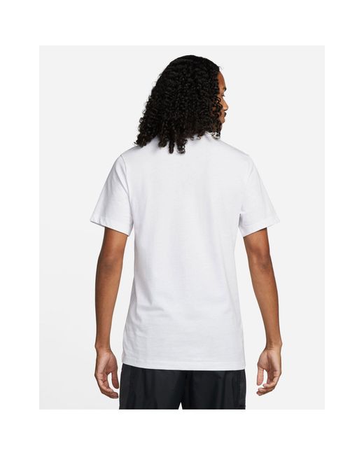 Nike White Black Light Photo Print T-shirt for men