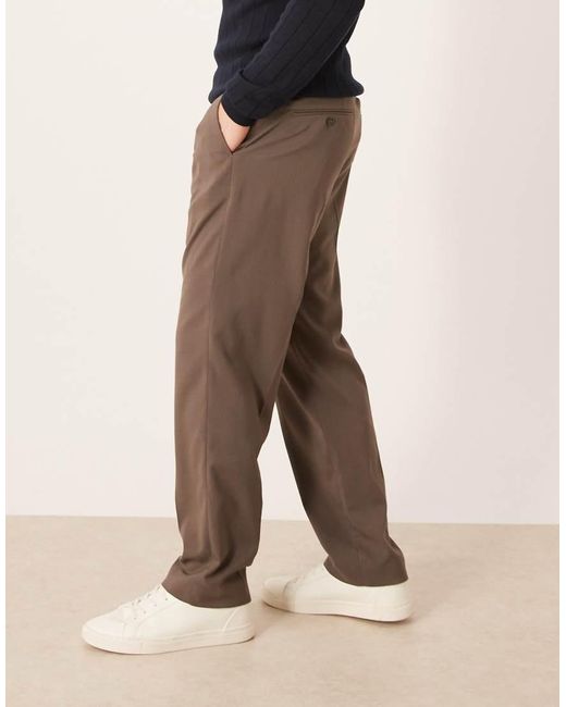 Mango Brown Tailored Trouser for men