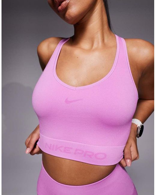 Nike Purple Nike Pro Seamless Tank Top