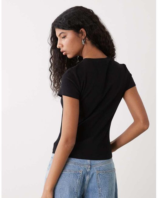 Weekday Black 90s Baby Tee