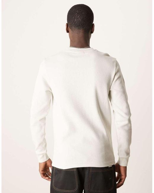 Top A Maniche Lunghe di Calvin Klein in White da Uomo