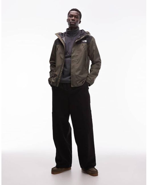 The North Face Black Antora Waterproof Rain Jacket for men