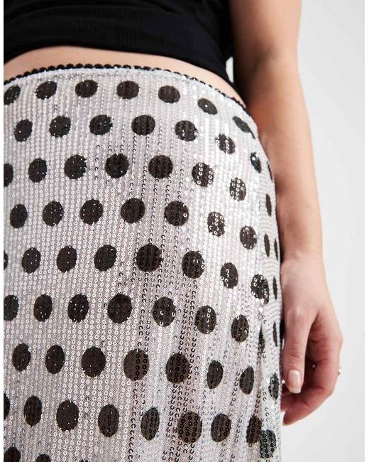 Collusion Black Plus Sheer Awkward Length Skirt