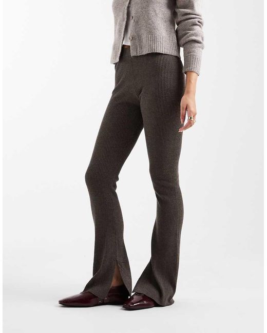 Mango White Teen Flared leggings