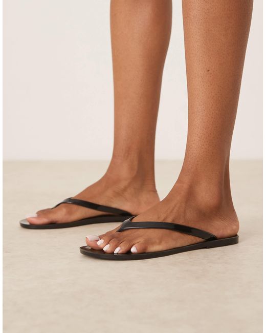 ASOS Natural Foxon Jelly Flip Flop