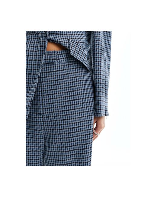 DASKA Blue Tailored Tweed Co-ord Trouser