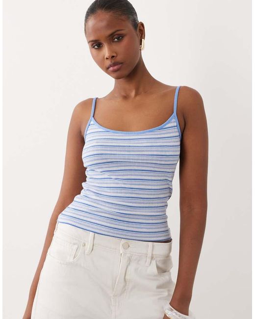 Gina Tricot Blue Soft Tank Top