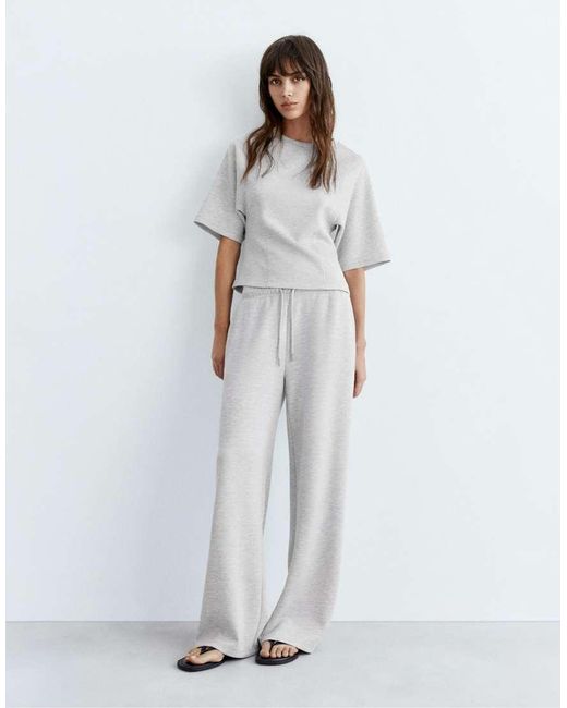 Pull&Bear Gray Short Sleeve Sweatshirt