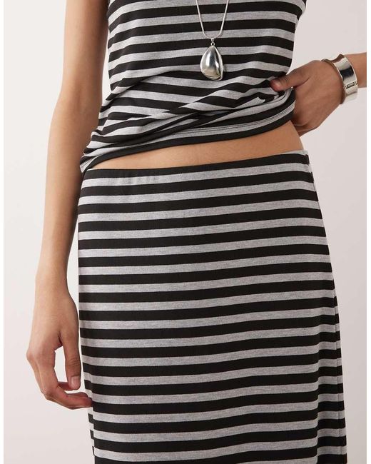 ASOS White Co-ord Column Maxi Skirt