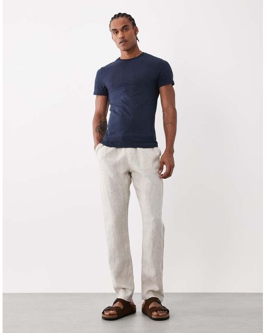 ASOS Blue Slim T-shirt for men