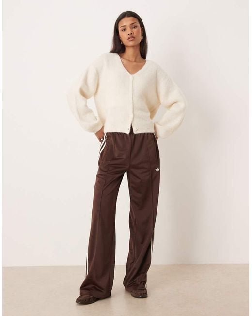 Gina Tricot Natural V Neck Knitted Wool Alpaca Cardigan