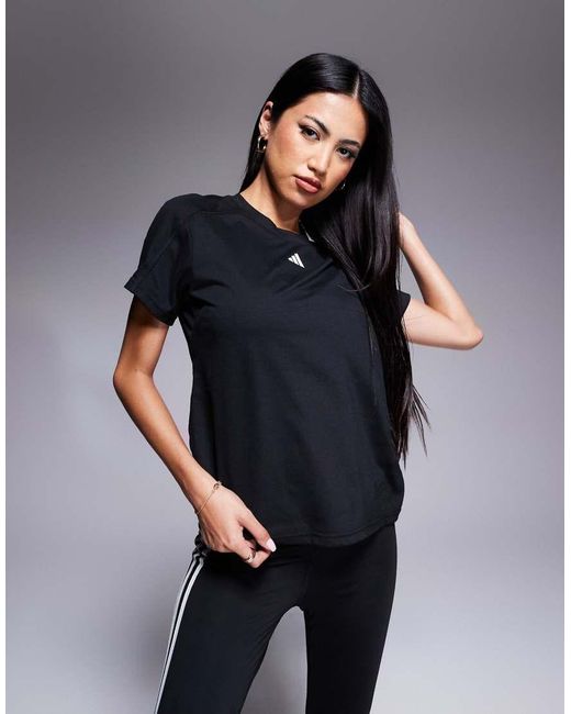 Adidas Originals Black Adidas Training Train Essentials T-shirt