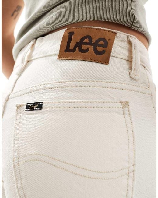 Lee Jeans White Rider Classic Straight Fit Jeans
