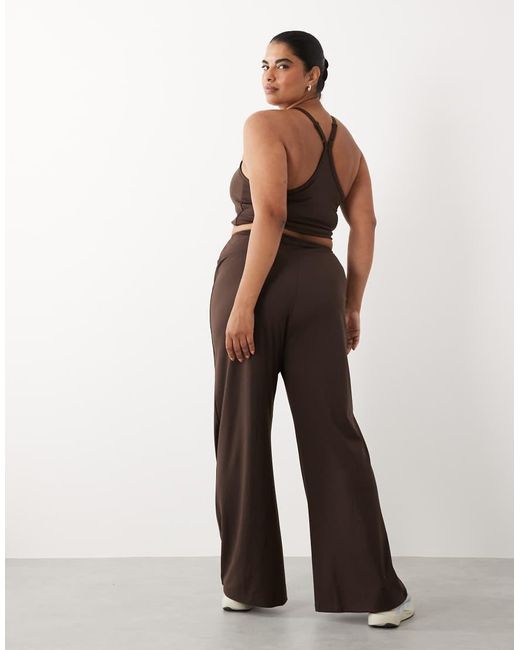 4505 Gray Curve Icon High Waist Wide Leg Dance Pant