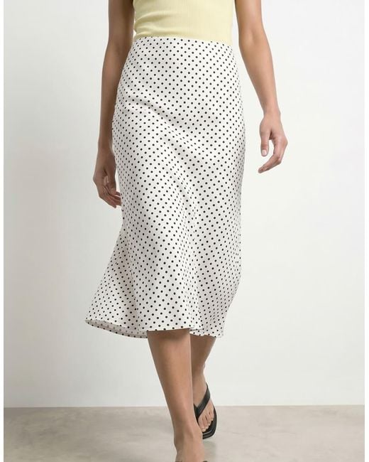 HYPEDROP White Midi Skirt