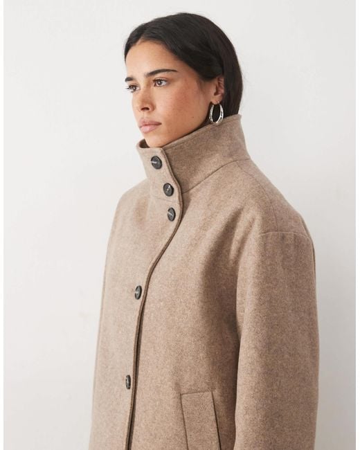 Jdy Natural High Neck Cape Jacket