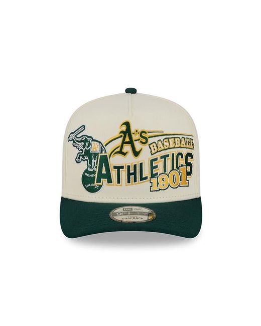 KTZ Green Oakland Athletics 9ffity Graphic Logo Cap With Contrast Peak