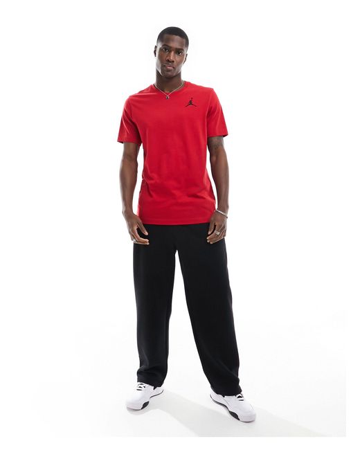 Nike Red Jumpman Mini Logo T-shirt for men