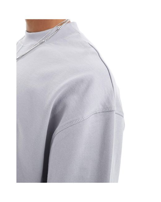 ASOS – oversized-t-shirt in Gray für Herren