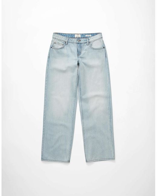 Cotton On Blue Low Rise Straight Jeans
