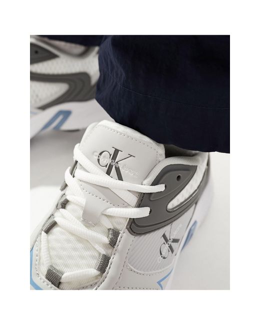 Calvin Klein Blue Retro Tennis Sneakers for men