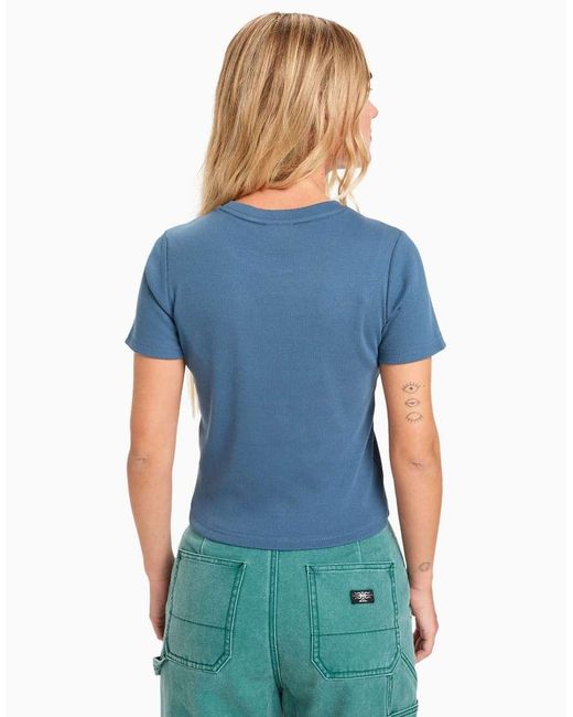 Quiksilver Blue Mercury Fitted Short Sleeve T-Shirt
