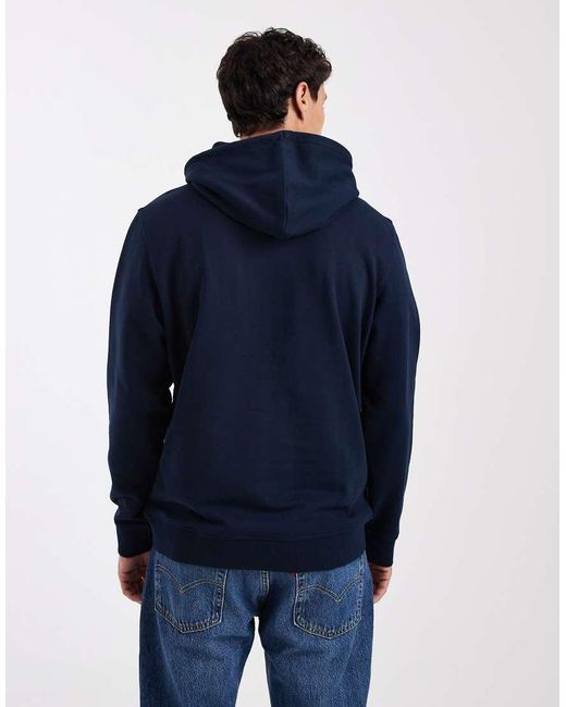 Tommy Hilfiger Blue Gradient Graphic Centre Logo Hoodie for men