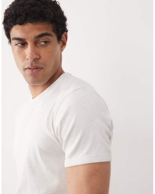 Jack & Jones White Rib Regular T-shirt for men
